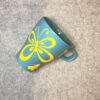 Yellow butterfly, blue, yellow, blue mug