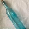 Star light bottle, light up bottle, glass, glass bottle, turquoise glass