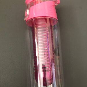 Pink, water bottle, flip lid, infuser, stylish