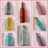 Starlight bottles, light up bottles, grey glass bottle, yellow glass bottle, turquoise opaque bottle, white glass bottle, clear glass bottle, opaque red glass bottle, turquoise glass bottle, opaque plum glass bottle