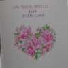 Special day, card, birthday, Heart, design, pink roses,